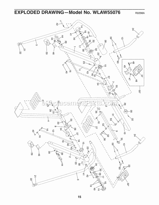 Weslo WLAW5507.6 Air Strider Page A Diagram