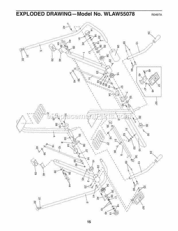 Weslo WLAW5507.8 Air Strider Page A Diagram