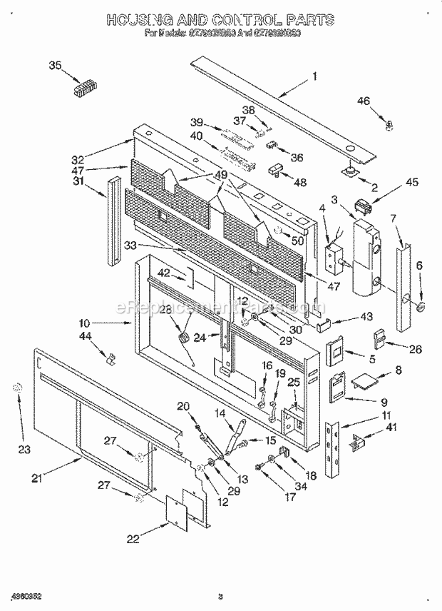 Whirlpool Retractable Downdraft Vent System | GZ7930XGS0