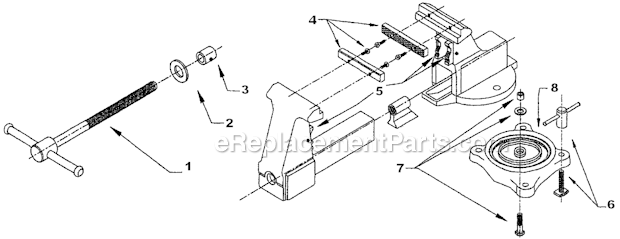 Wilton 203-1/2 Combination Pipe and Bench Vise Page A Diagram