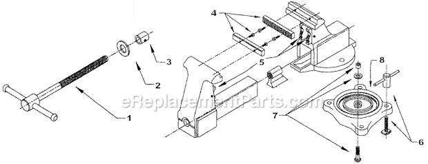 Wilton 205 Combination Pipe and Bench Vise Page A Diagram